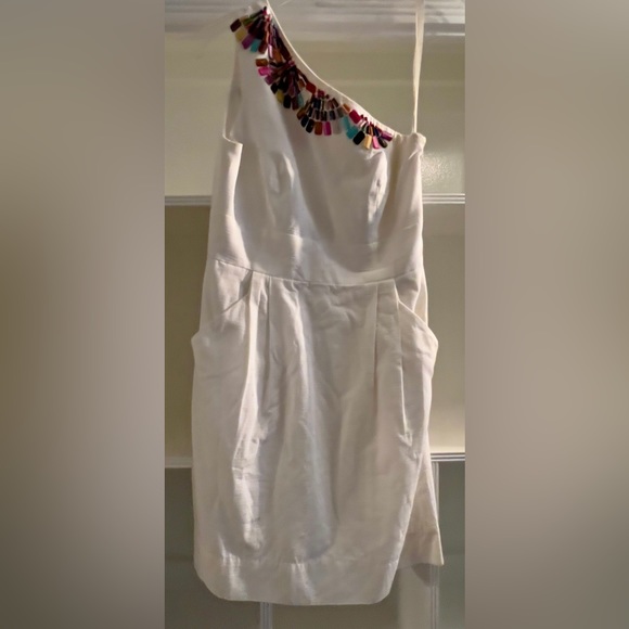 Shoshanna one shoulder dress with beaded neckline - Picture 11 of 12